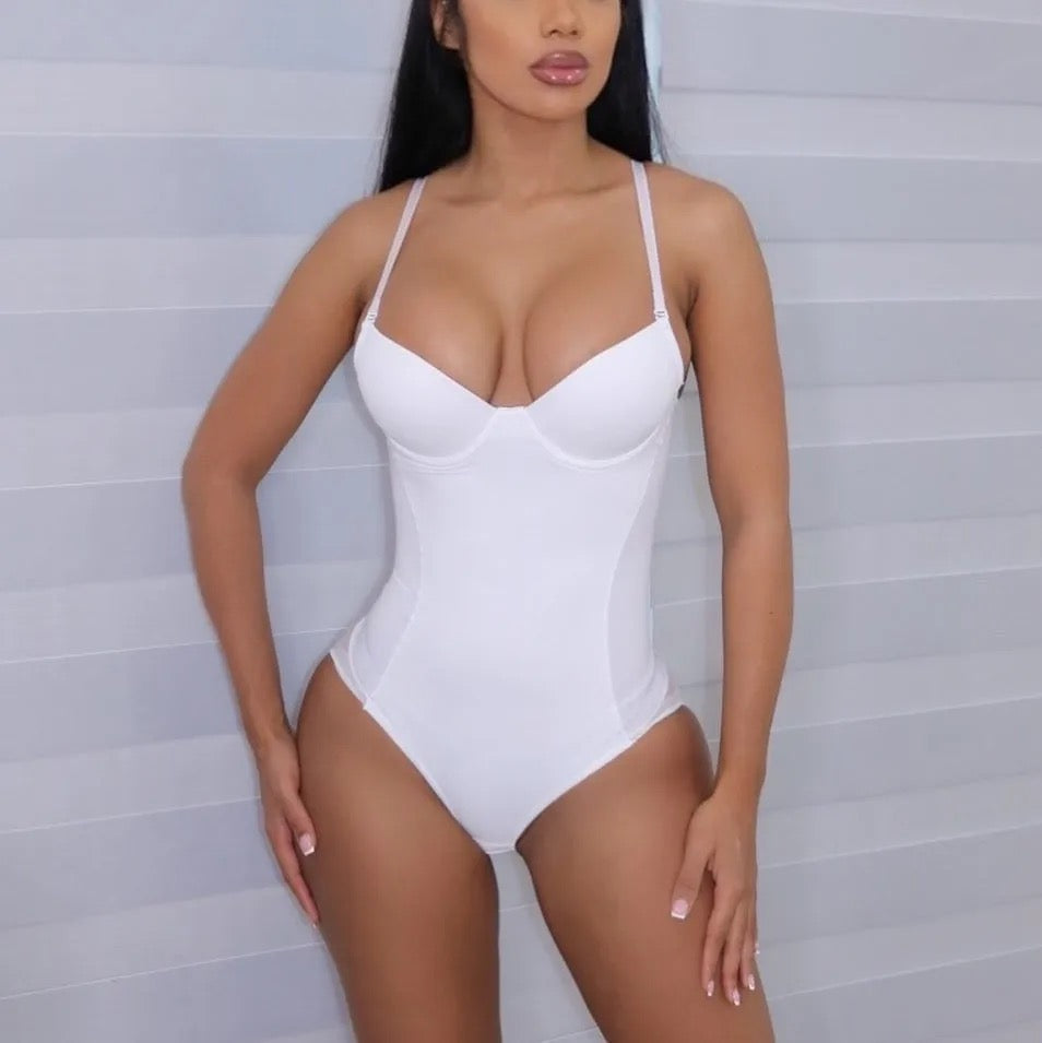 Barbie Bodysuit (White) – Chic Addicts