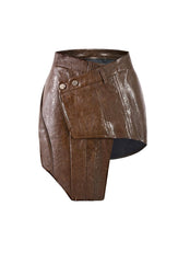 Mocha Abstract Skirt