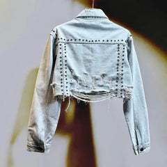 Pop Star Studded Denim Jacket